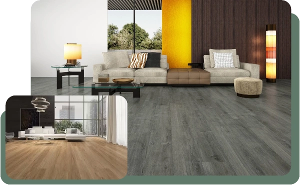 SPC click flooring in Dubai for modern homes waterproof durable vinyl flooring design