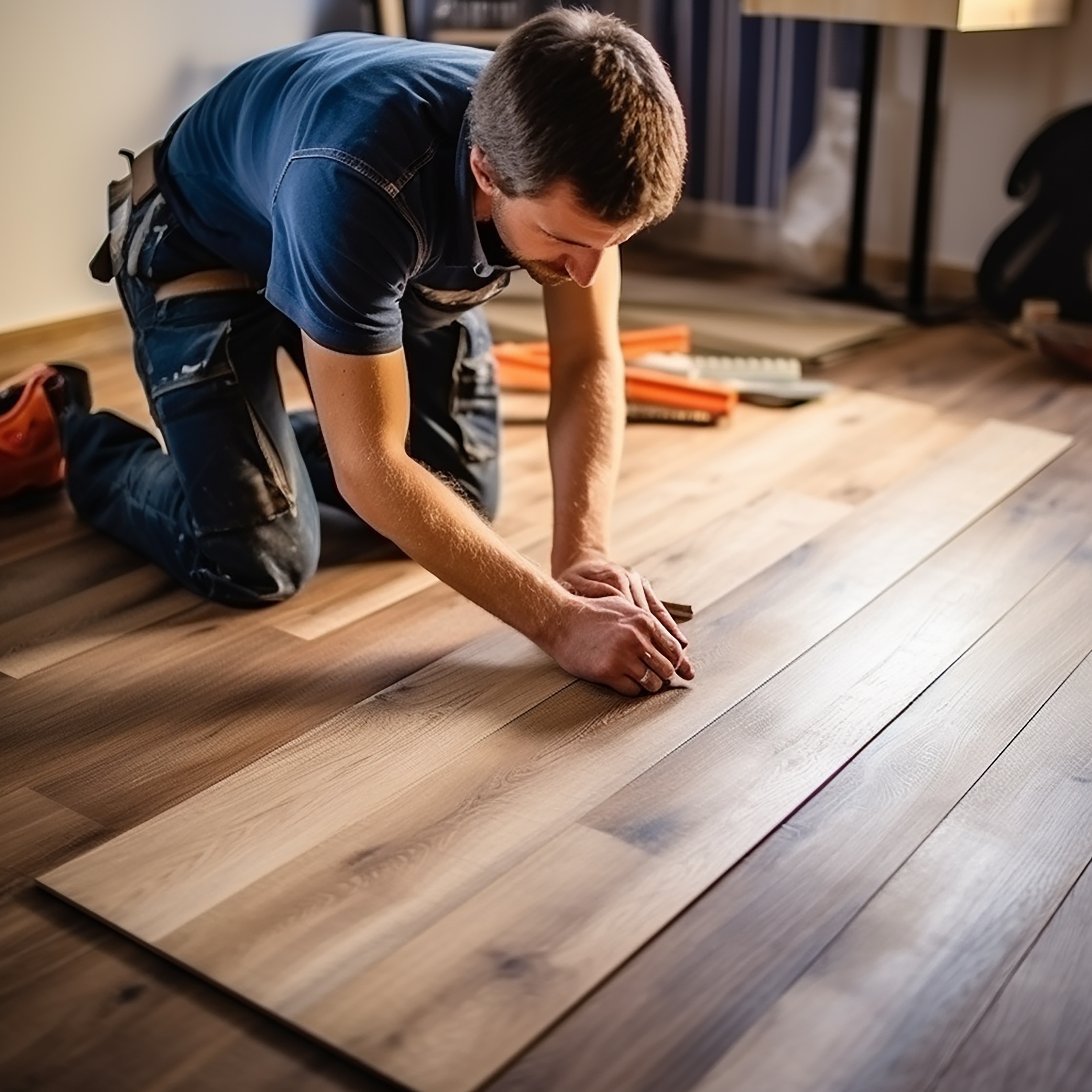 LVT flooring restoration project in Dubai 1