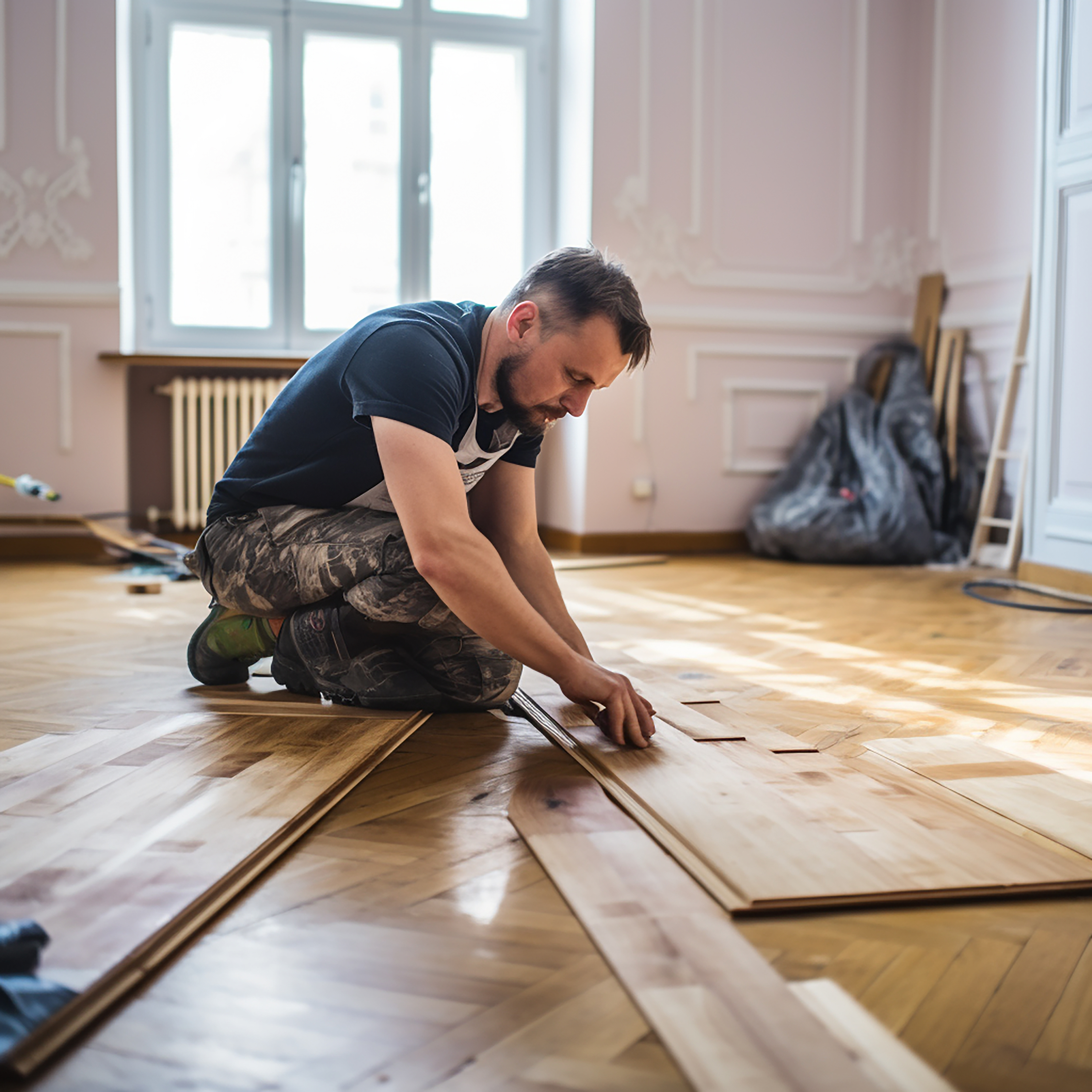 LVT flooring restoration project in Dubai 3