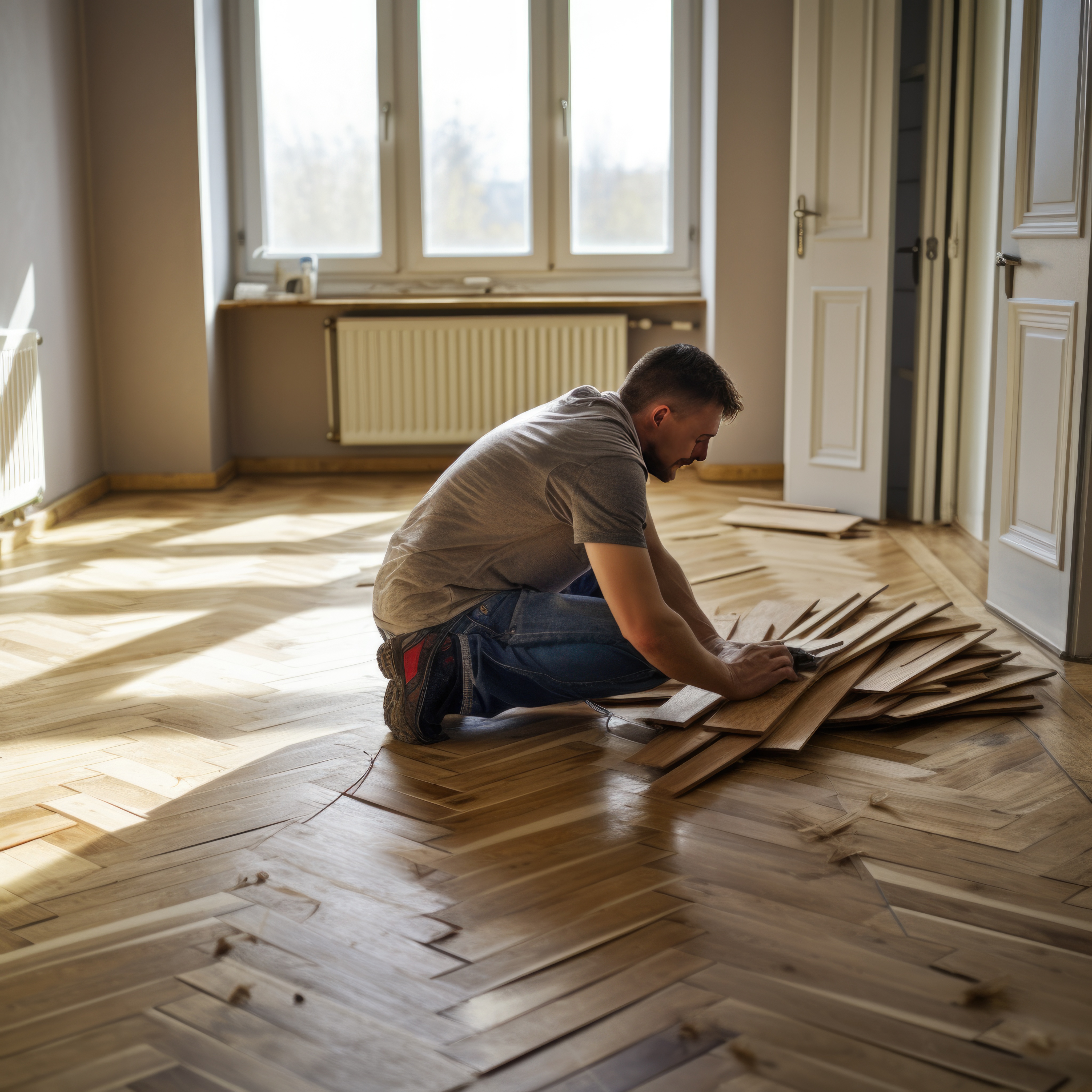 LVT flooring restoration project in Dubai 4