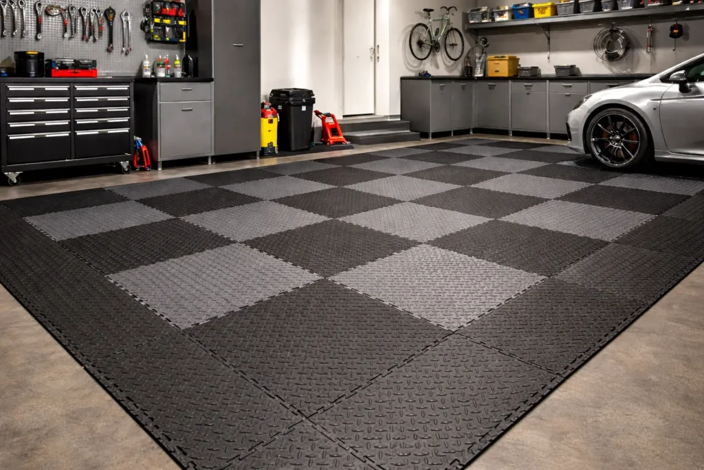 Rubber Garage Flooring Dubai
