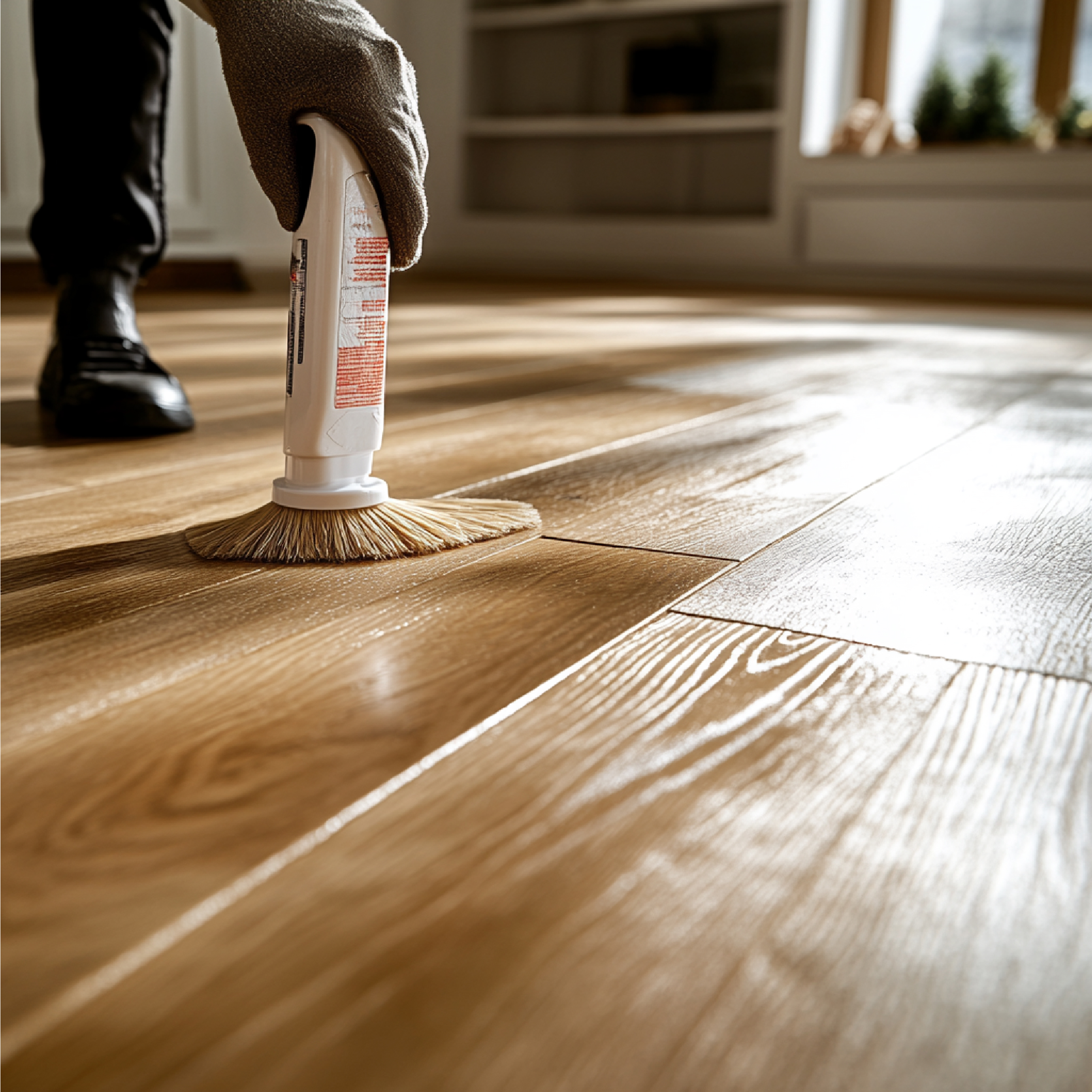 Wood floor sanding project in Dubai 1