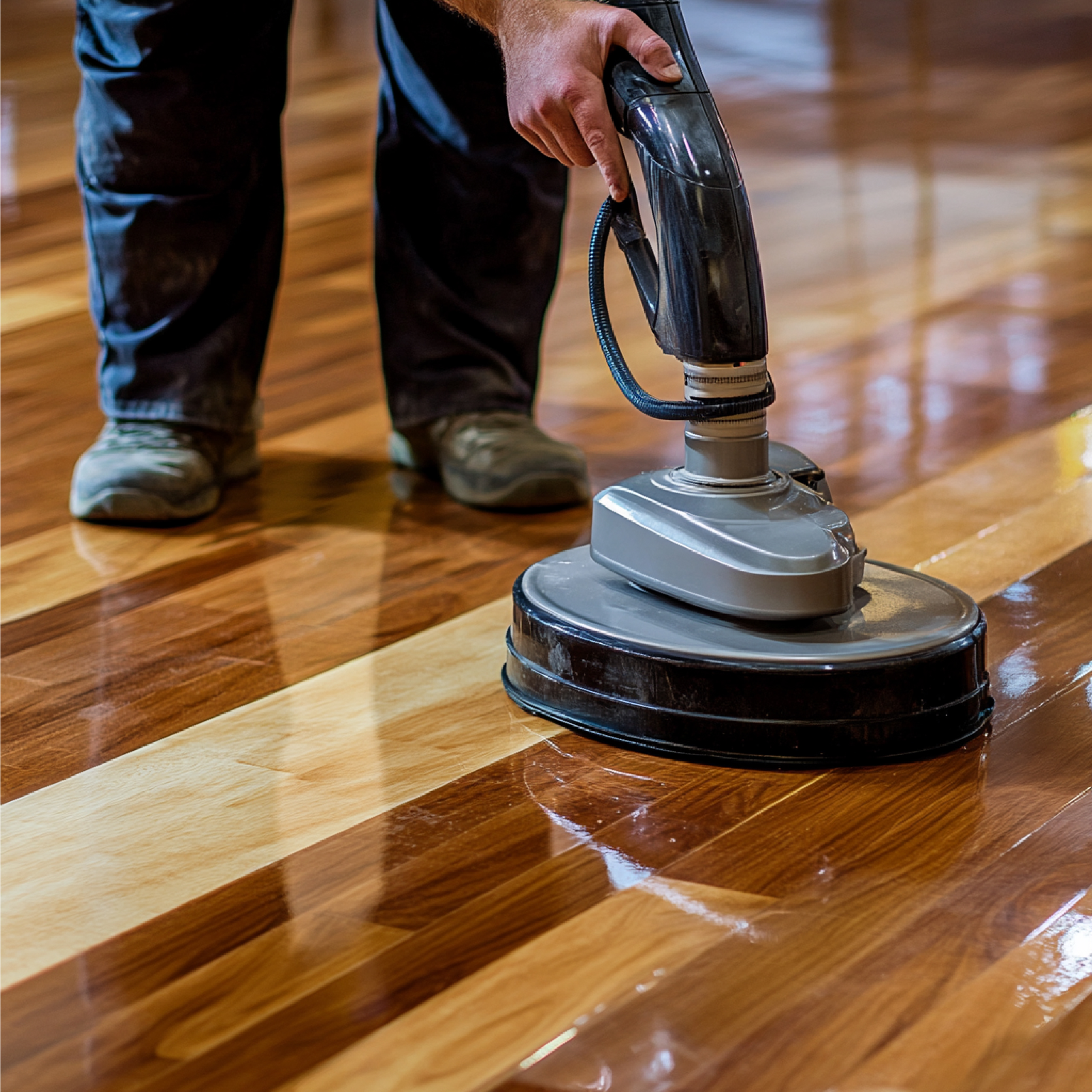 Wood floor sanding project in Dubai 2