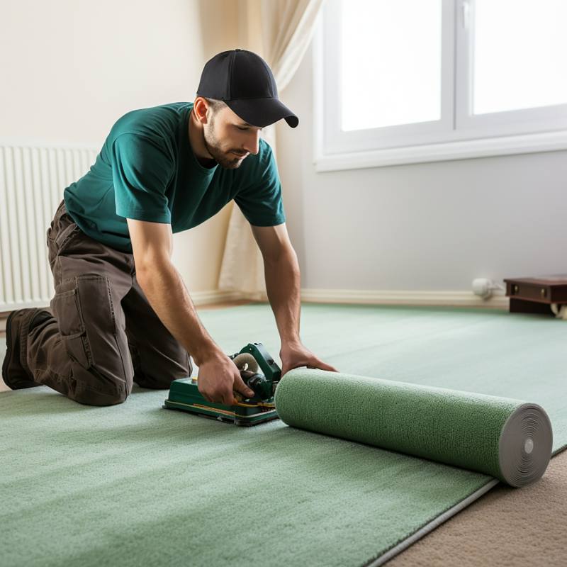 Nylon carpet installation in Dubai